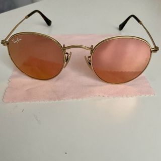Ray-Ban originales Redondos Rosa Dorado espejados 