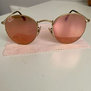 Ray-Ban originales Redondos Rosa Dorado espejados 