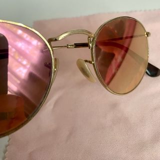 Ray-Ban originales Redondos Rosa Dorado espejados 