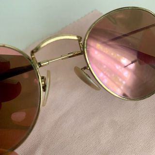 Ray-Ban originales Redondos Rosa Dorado espejados 
