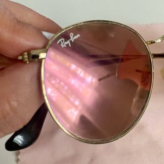 Ray-Ban originales Redondos Rosa Dorado espejados 