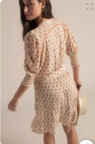 Vestido Hug&Clau beige talla M