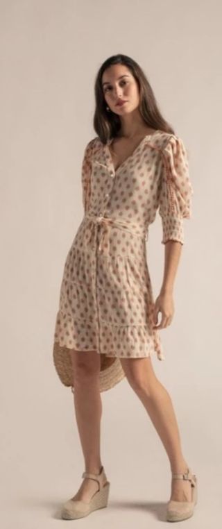 Vestido Hug&Clau beige talla M