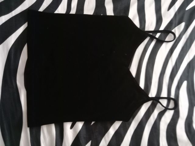 Top negro - Tirantes finos