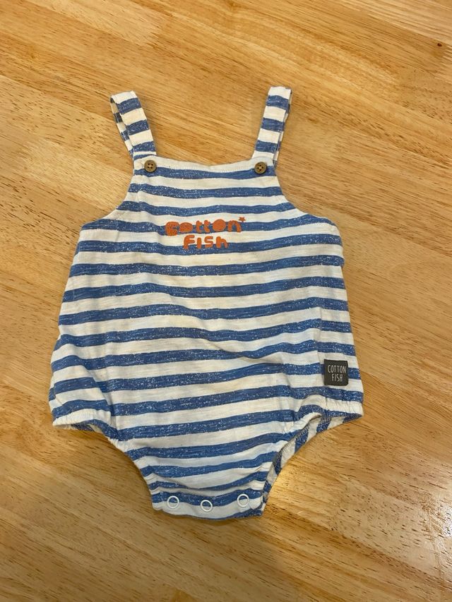 Peto rayas bebé 6M - Cotton Fish