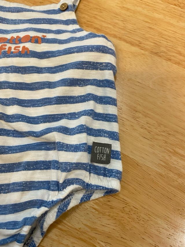Peto rayas bebé 6M - Cotton Fish