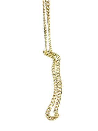 Cadena barbada 18k -