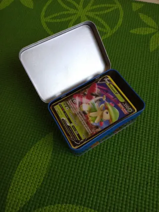 Album Pokémon, caja metálica, mini album y cartas