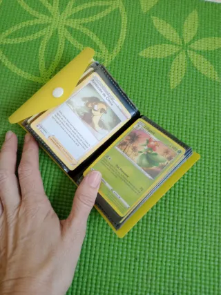 Album Pokémon, caja metálica, mini album y cartas