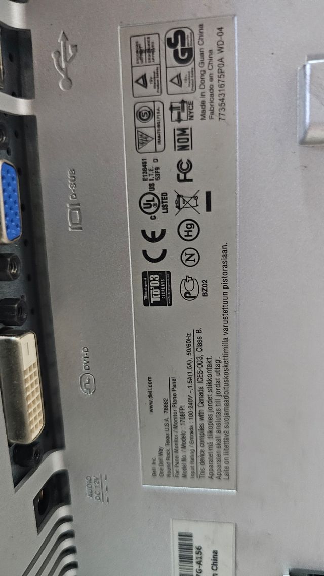 Monitor Dell 12v