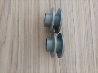 Barra cortina metal gris - 140cm
