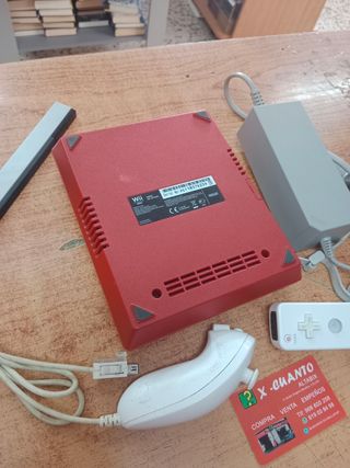CONSOLA NINTENDO WII MINI CON MANDO NUNCHUCK CABLE