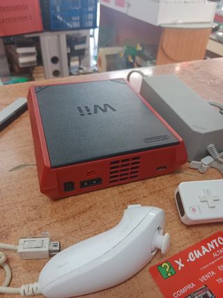 CONSOLA NINTENDO WII MINI CON MANDO NUNCHUCK CABLE