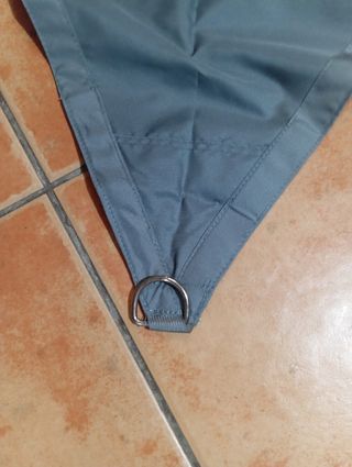 Pérgola terraza gris 3x3m poliéster