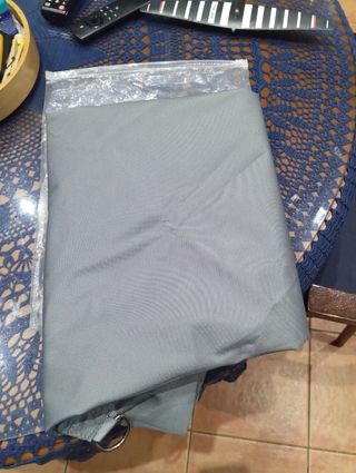 Pérgola terraza gris 3x3m poliéster