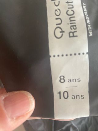 Chaqueta lluvia Quechua niño plegable