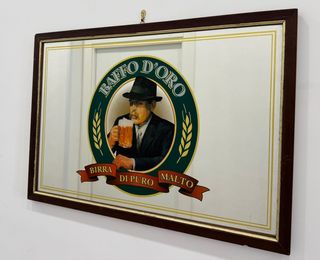VINTAGE anni 80 - Specchio Birra Moretti