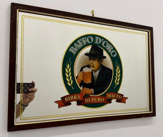 VINTAGE anni 80 - Specchio Birra Moretti