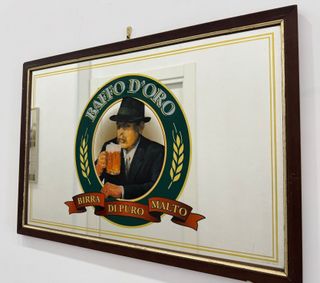VINTAGE anni 80 - Specchio Birra Moretti
