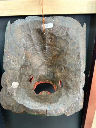 2 Máscaras de madera tallada a mano de Barong 