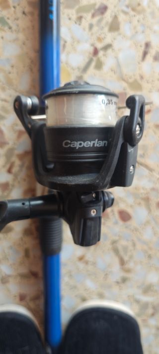 Caña y carrete pesca CAPERLAN