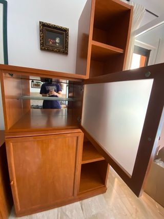 Mueble librero madera - marrón