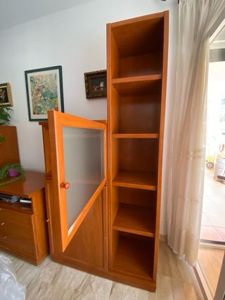 Mueble librero madera - marrón