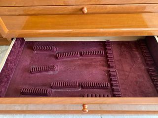 Mueble TV madera 4 cajones