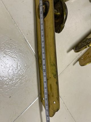 Pomo puerta bronce antiguo (x6)