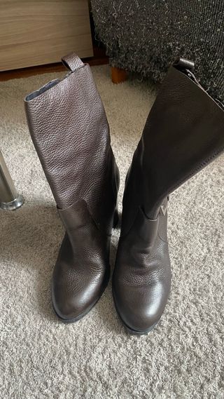 Botas Marrón Zara - Piel