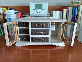 Joyero vintage blanco decapé