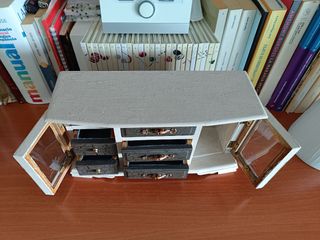 Joyero vintage blanco decapé