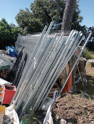 Vallas obra pies de hormigón - 15uds