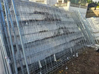 Vallas obra pies de hormigón - 15uds