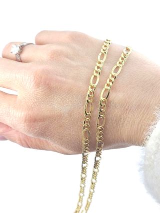 Cadena Plana 18k - Dorado