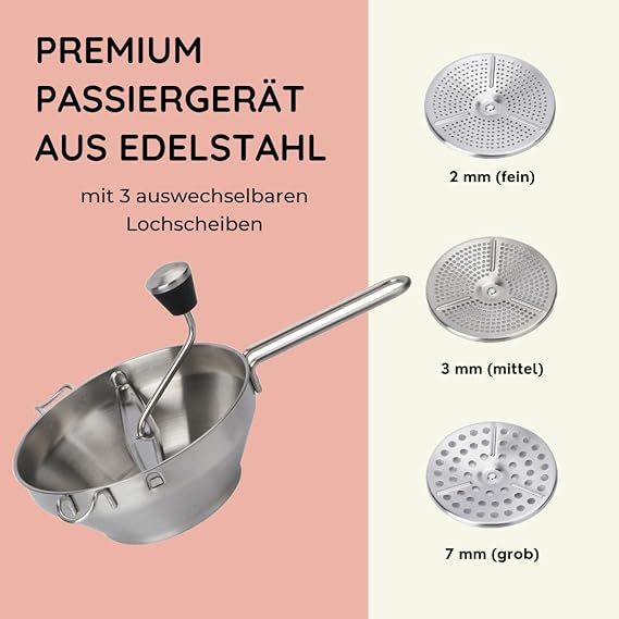 Wenburg Pasapasador de acero inoxidable