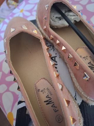Zapatos FAMA niña rosa, talla 38