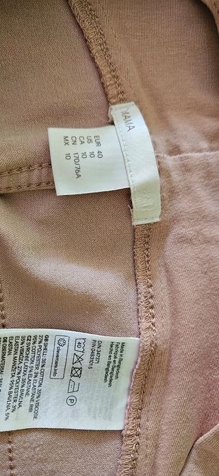 Pantalones premamá beige - Talla 40