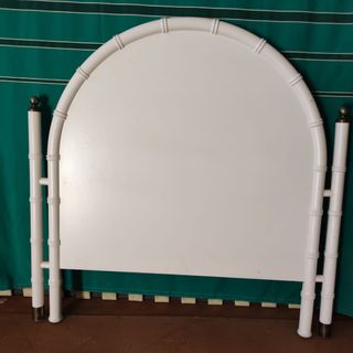 Cabecero cama madera pintada en blanco 105cm