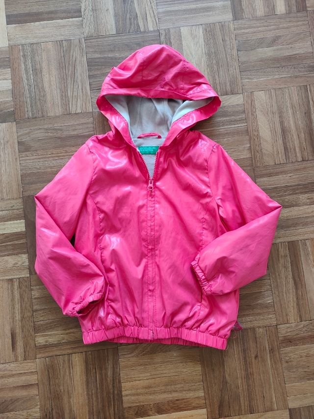 Giacchino rosa Benetton bimba 4-5 anni