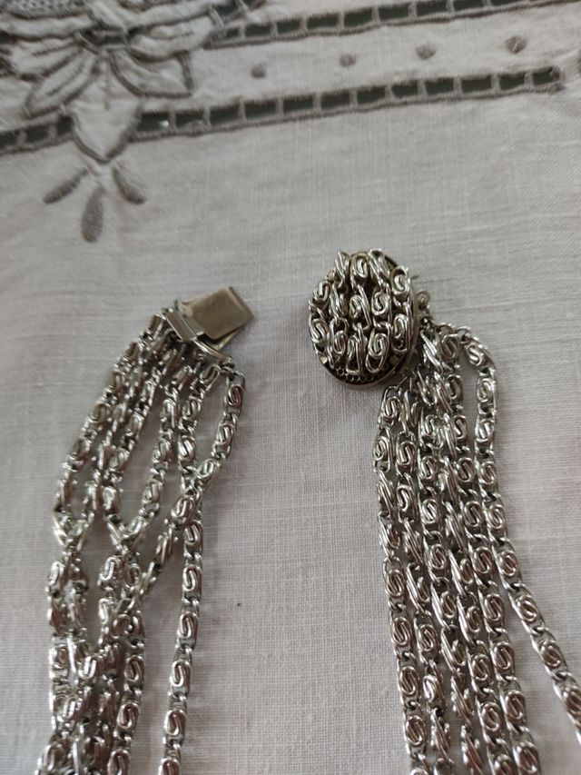 Collana metallo argentato 6 Fili