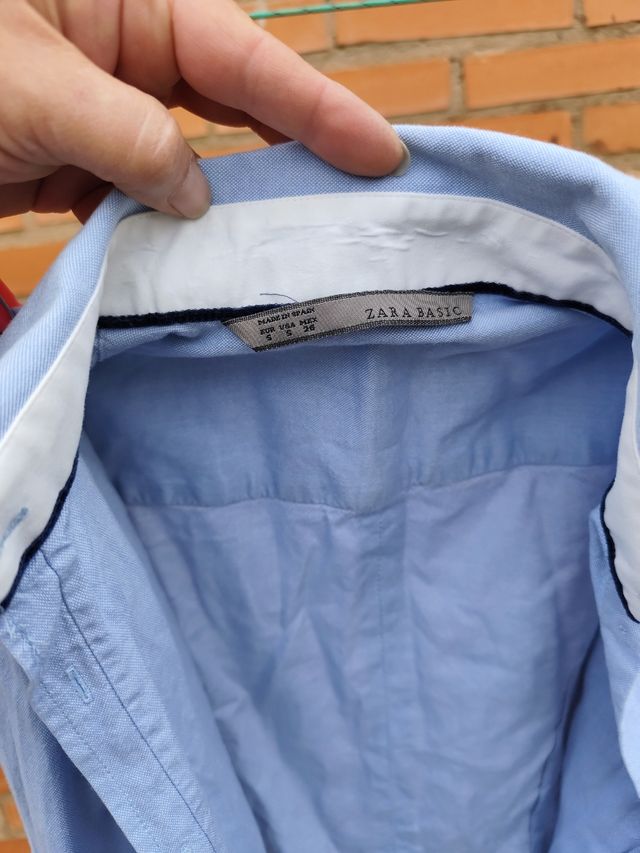 Camicia blu Zara Basic