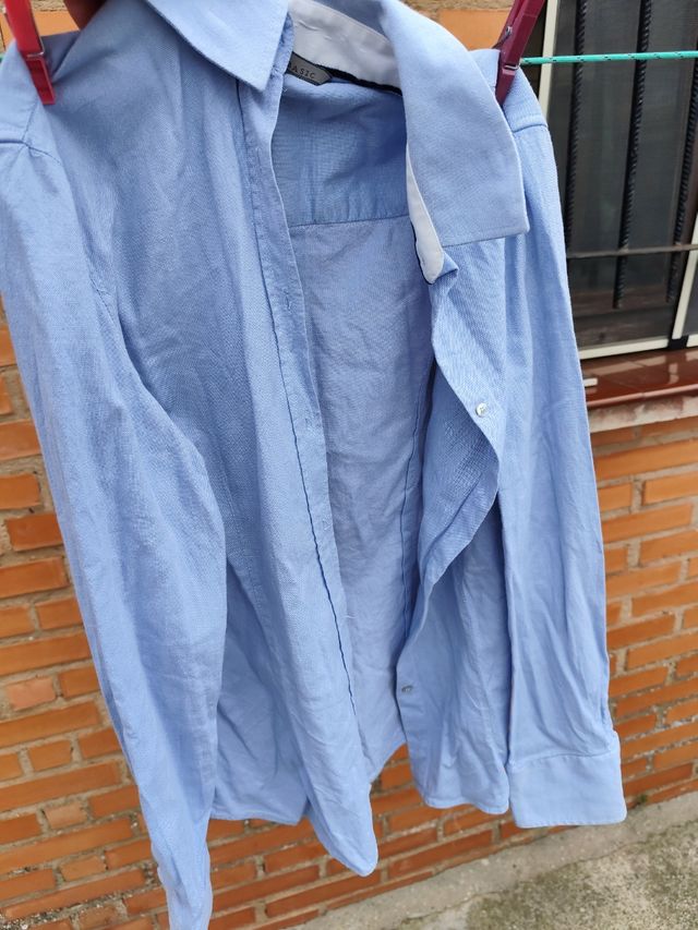 Camicia blu Zara Basic