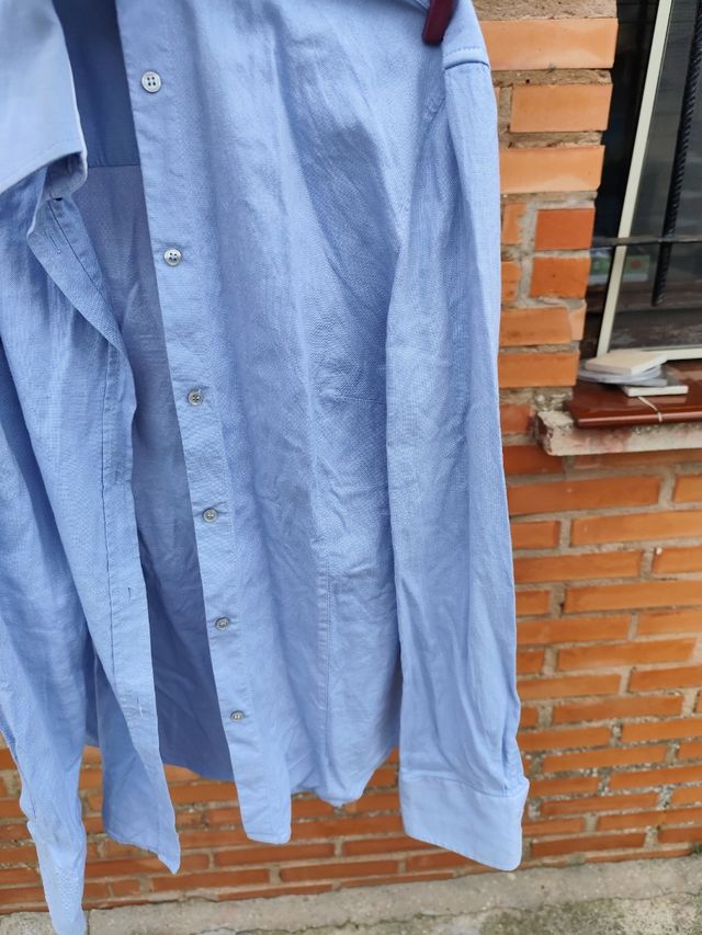 Camicia blu Zara Basic