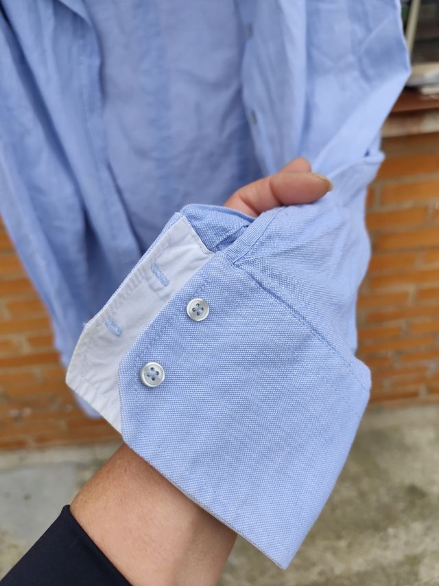 Camicia blu Zara Basic