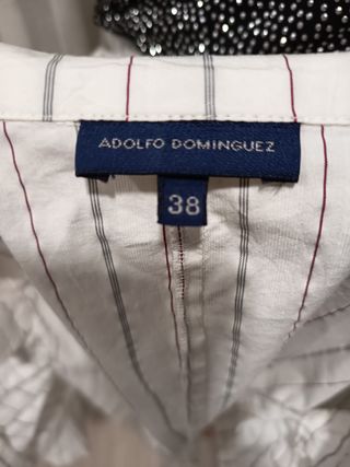 Traje Adolfo Domínguez blanco talla S