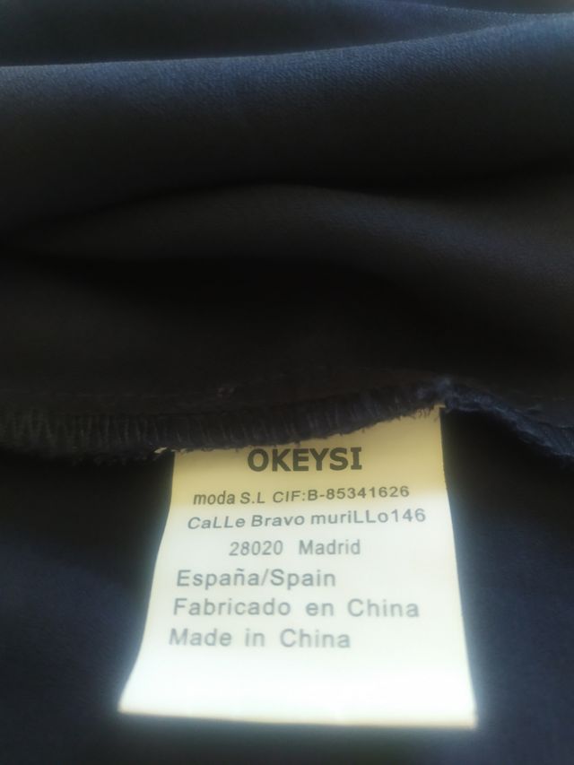 Blusa lunares azul marino - NUEVA