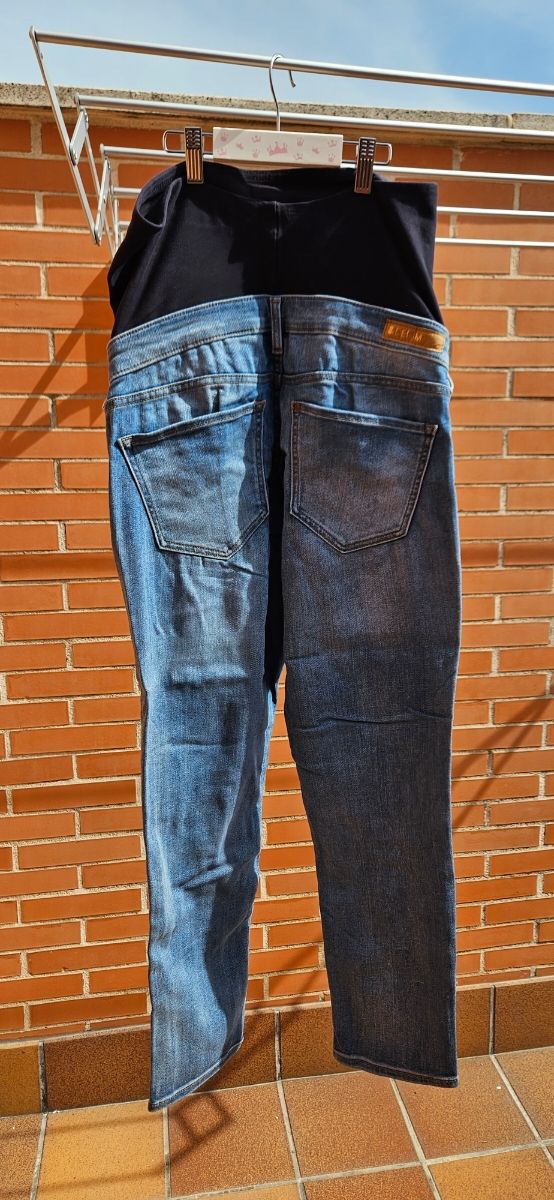 Vaqueros premamá pitillo talla 40