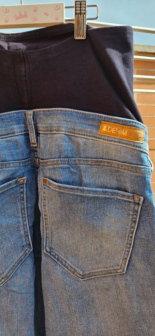 Vaqueros premamá pitillo talla 40