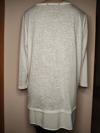 Blusa Elogy blanca c/lentejuelas - XL